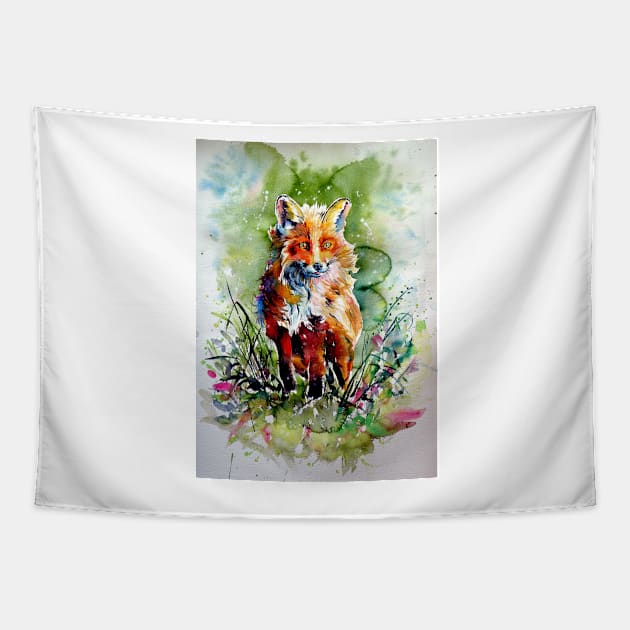 Red fox Tapestry by kovacsannabrigi