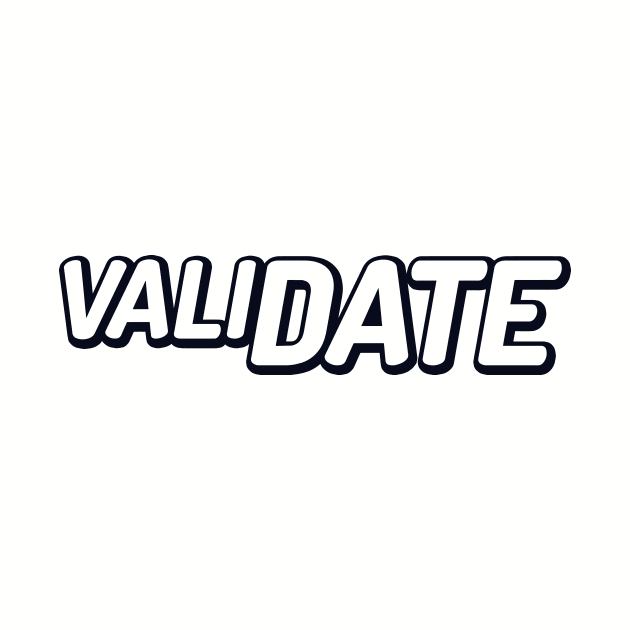 ValiDate logo black by validategame