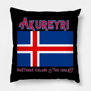 Akureyri Island The Coolest Place in Iceland Pillow