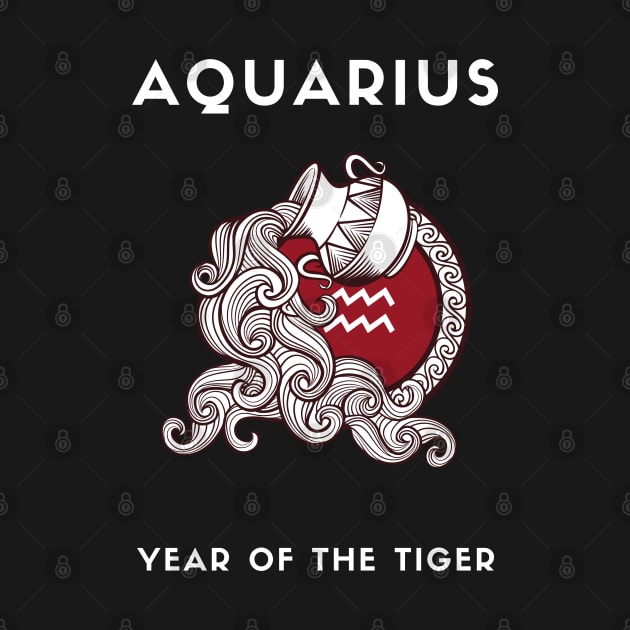 AQUARIUS / Year of the TIGER by KadyMageInk