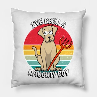 ive been a naughty boy - big dog Pillow