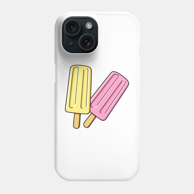 Ice pop cartoon illustration Phone Case by Miss Cartoon