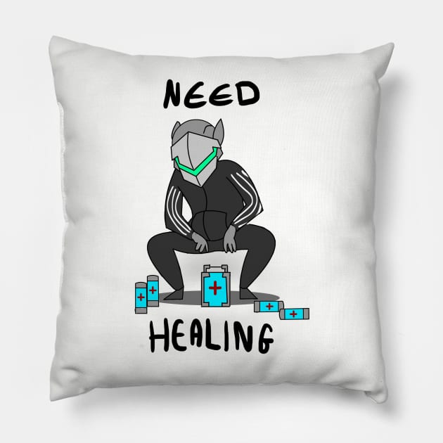 Genji sitting like a slav Pillow by sheeshee