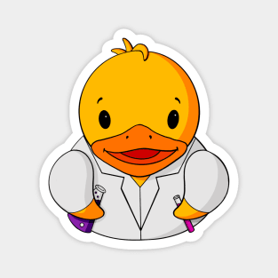 Scientist Rubber Duck Magnet