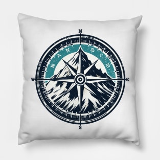 Compass Art Pillow