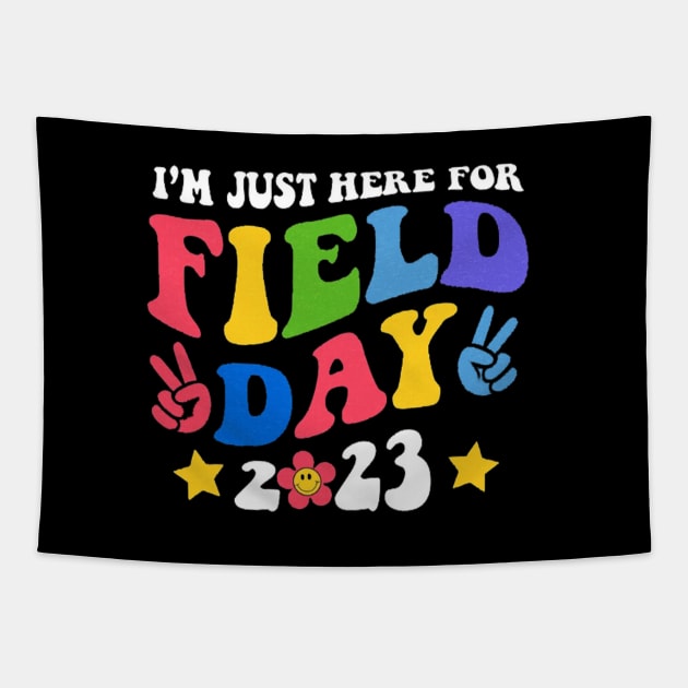 I'm Just Here For The Field Trip 2023 Tapestry by lunacreat