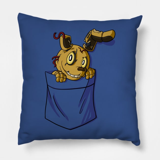 Springtrap In My Pocket -ORIGINAL- Pillow by TerraTerraCotta