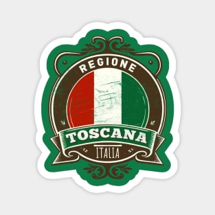 Region Toscana Italia - Original Retro Design Magnet