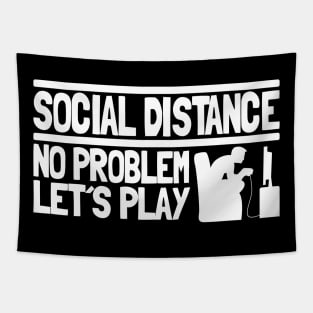 Social Distancing Distance No Problem Gaming Team Gamer Corona Tapestry