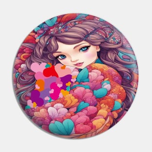 Spring girl Pin