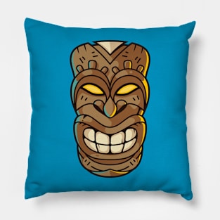 Tiki Head Pillow