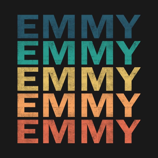 Emmy Name T Shirt - Emmy Vintage Retro Name Gift Item Tee by henrietacharthadfield