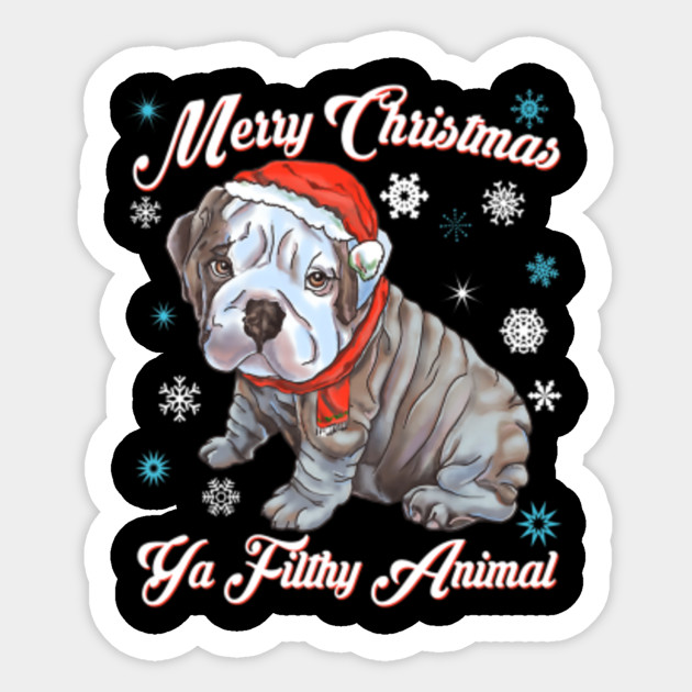 english bulldog christmas