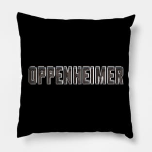 OPPENHEIMER BACK PRINT WITH TITLE IN FRONT Pillow