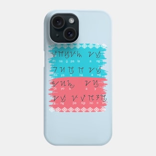 Surat Hanunuo Script (Mangyan tribe Mindoro island) Phone Case