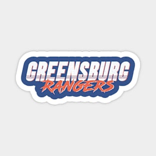 Greensburg Rangers 80s Style Magnet