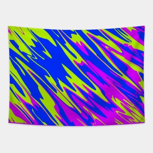 Spray Paint Pink Lime Blue Tapestry