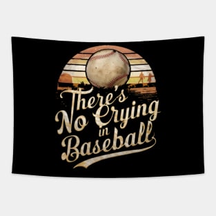 Mom of boys funny baseball Tapestry