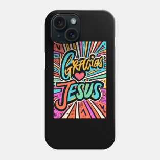 Gracias Jesus Diseño Grafiti Phone Case