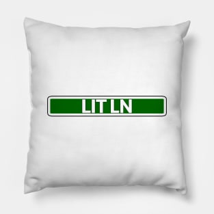 Lit Ln Street Sign Pillow