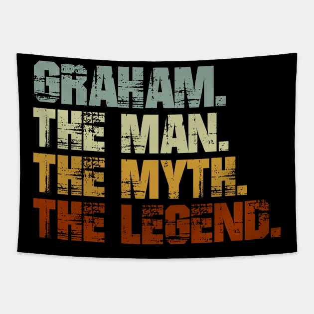 Graham The Man The Myth The Legend Tapestry by designbym