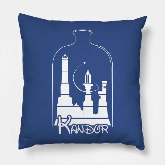 Wonderful World of Kandor Pillow by jcastick