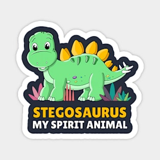 Stegosaurus My Spirit Animal Pun Magnet