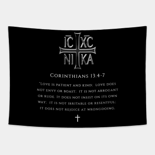 Bible verse - Corinthians 13:4-7 Tapestry