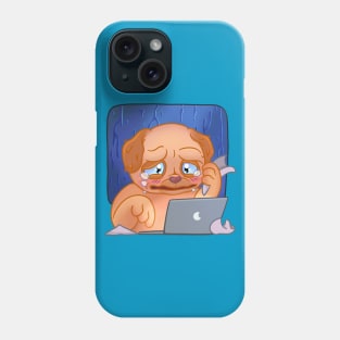 Mops DevOps sad in the rain Phone Case