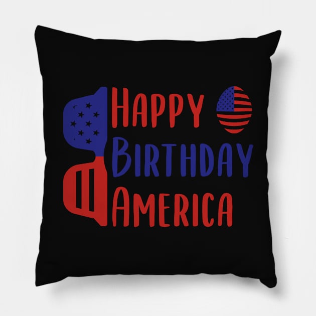 Happy America Pillow by Saldi