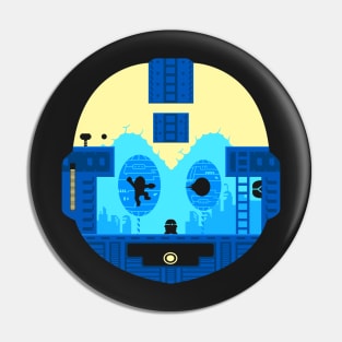 Retro Game Robot Pin