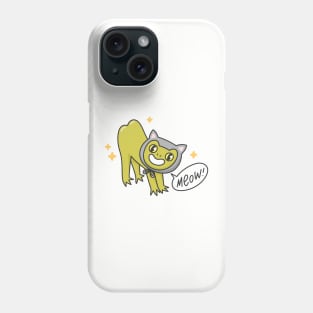 Crazy frog - cat Phone Case