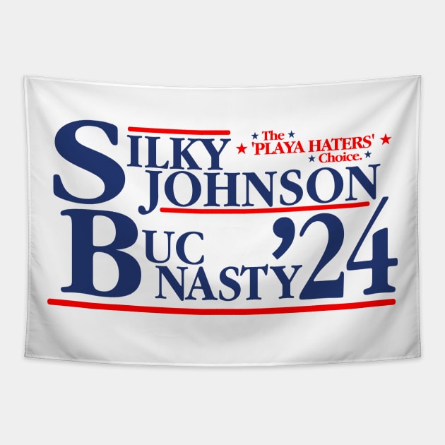 Silky Johnson & Buc Nasty 2024 Tapestry by darklordpug