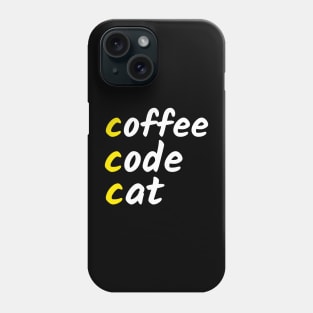 COFFEE CODE CAT Phone Case