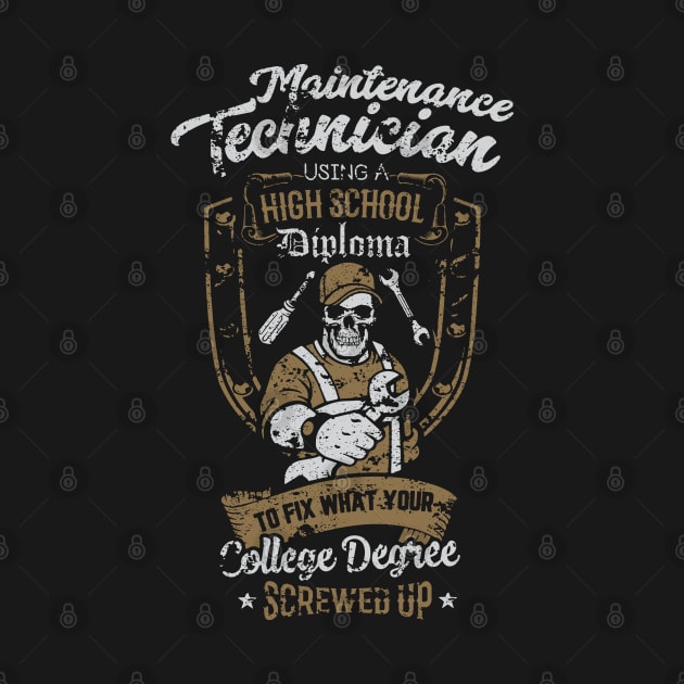 Maintenance Technician High School Diploma by wildbot