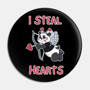 Cute Cupid Panda Valentine's Day Pin