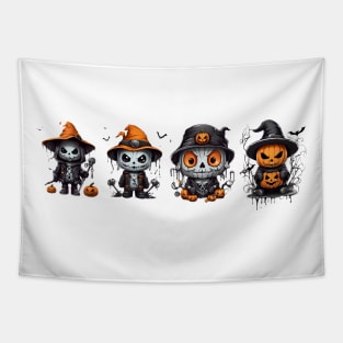 Pumpkin Halloween funny Tapestry