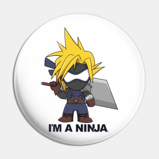 I'M A NINJA Cosplay 37 on white Pin