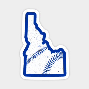 Idaho Baseball Seams Magnet