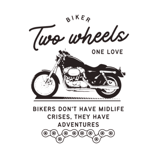 Two Wheels One Love T-Shirt