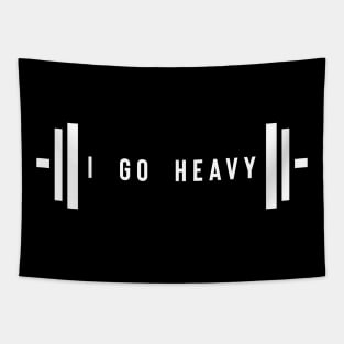 I go heavy - weightlifting Tapestry