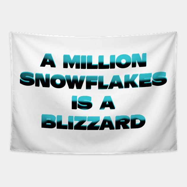 Vote 2020 - A million Snowflakes is a blizzard Tapestry by DesertCactusRose