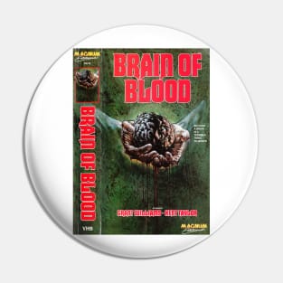 Brain Of Blood VHS box cover Pin