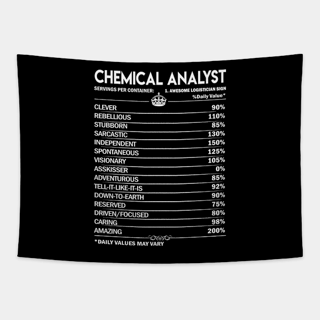 Chemical Analyst T Shirt - Chemical Analyst Factors Daily Gift Item Tee Tapestry by Jolly358