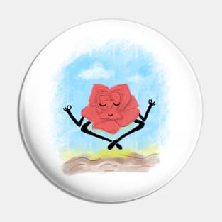 Meditative rose Pin