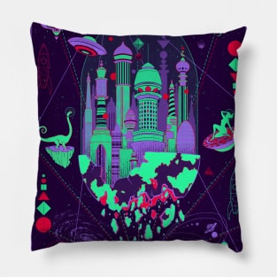 Cartography Space Exploration Pillow