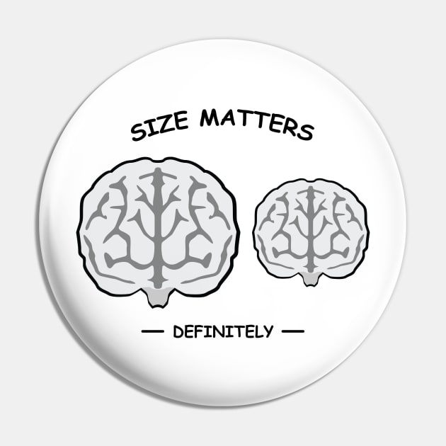 Size Matters - Brain Pin by DesignWood Atelier