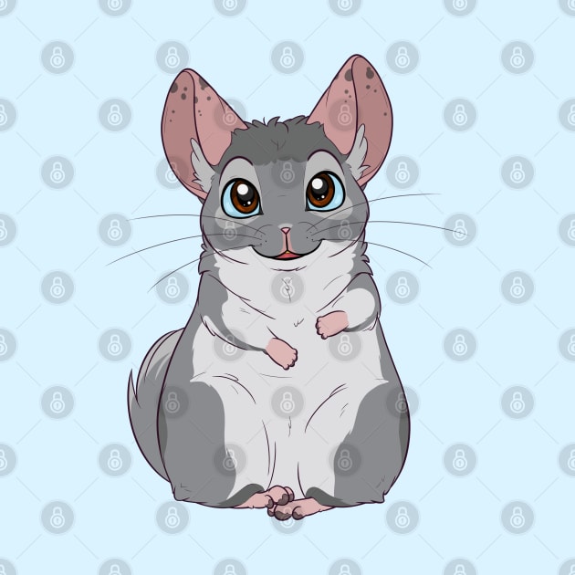 Happy chinchilla by chezzepticon