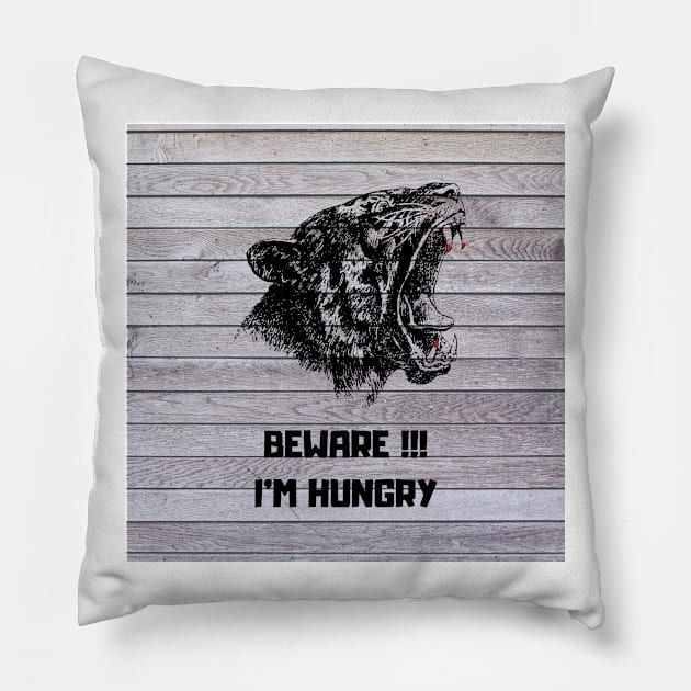 Beware! I'm hungry Pillow by QuangToan1994