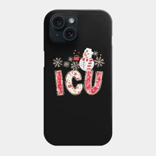 ICU Nurse Christmas Nurse Life Scrub Top Phone Case